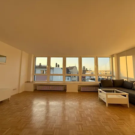 Modernes Apartment Duisburg-Mitte mit Balkon Exterior foto